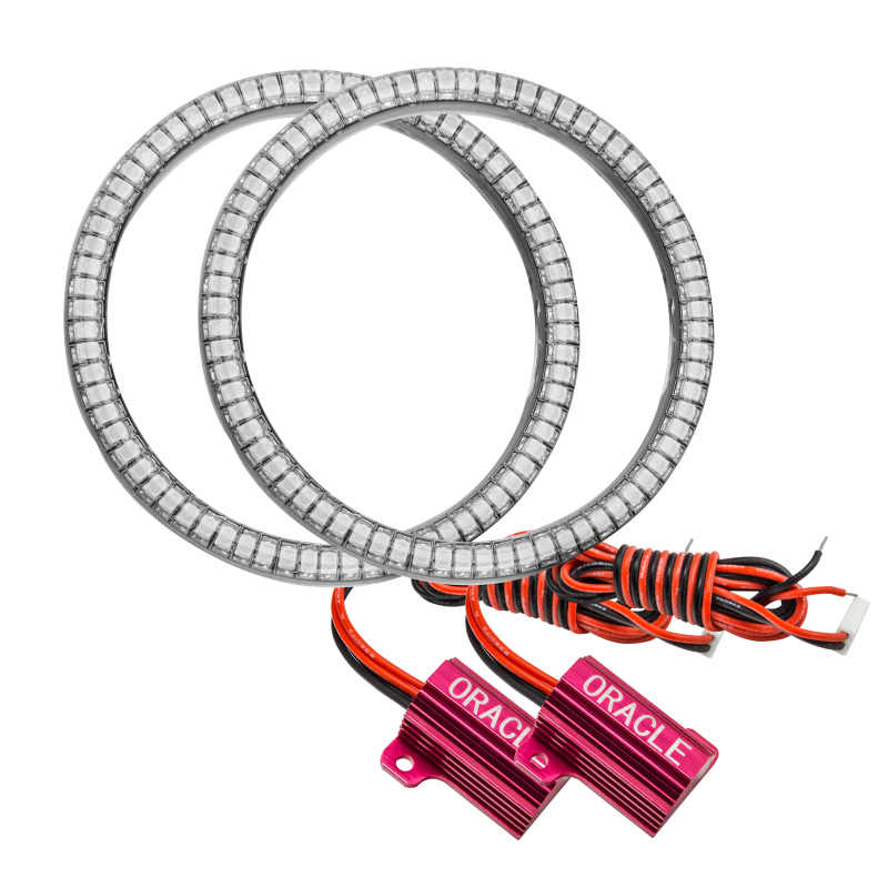 Dodge Challenger Fog Light Halo Kit - ORACLE Lighting - LED Surface Mount Projector - Blue - `15-`23